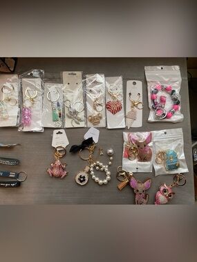 Fashion Jewelry Crystal Keychain Bag Charms CHOOSE 1 or OFFER
